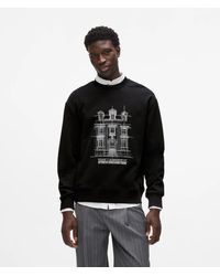 KARL LAGERFELD - Maison De Karl Sketch Sweatshirt - Lyst