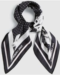 KARL LAGERFELD - Ikon Choupette Silk Scarf - Lyst