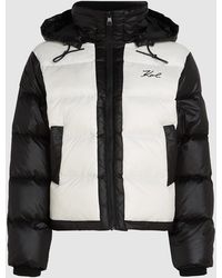 KARL LAGERFELD - Signature Puffer Jacket - Lyst
