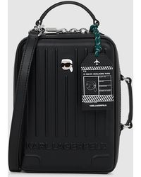 KARL LAGERFELD - Ikon Suitcase Crossbody Bag - Lyst