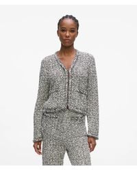KARL LAGERFELD - Bouclé Knit Cardigan, Multicoloured - Lyst