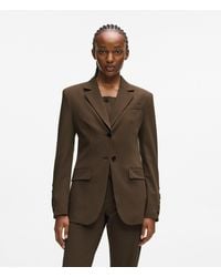 KARL LAGERFELD - Snap Button Blazer - Lyst