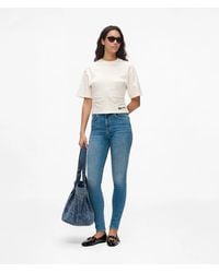 KL Jeans - Washed High-Rise Skinny Jeans - Lyst
