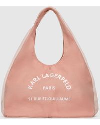 KARL LAGERFELD - Rue St-Guillaume Mesh Hobo Bag - Lyst