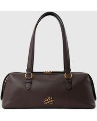 KARL LAGERFELD - K/Autograph Medium Bowling Bag - Lyst