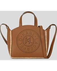 Karl Lagerfeld - K/Circle Kleine Tote-Bag Mit Lochmuster, Damen, Größe - Lyst