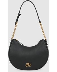 KARL LAGERFELD - K/Autograph Medium Moon Bag - Lyst