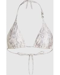 KARL LAGERFELD - Triangle Bikini Top - Lyst