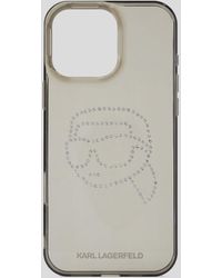 KARL LAGERFELD - Ikon Rhinestone Iphone 16 Pro Max Case - Lyst