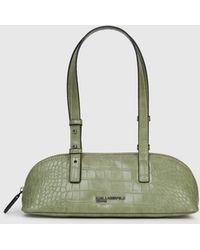 KL Jeans - Croco Elongated Shoulder Bag - Lyst