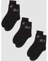 KARL LAGERFELD - Signature Socks – 3-Pack - Lyst