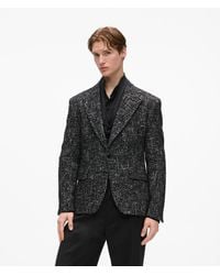 KARL LAGERFELD - Kl Studio Textured Blazer - Lyst