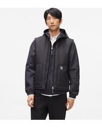 KARL LAGERFELD - Ikon Padded Gilet - Lyst