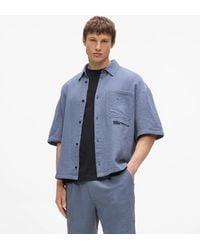 KL Jeans - Crinkled Cotton Shirt - Lyst