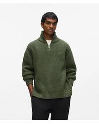 KARL LAGERFELD - Half-Zip Turtleneck Sweater - Lyst