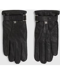 KARL LAGERFELD - K/Monogram Lederhandschuhe, Herren, Größe - Lyst