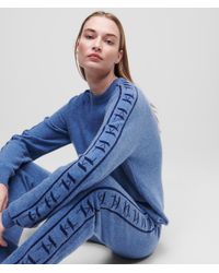Karl Lagerfeld - Cashmere Kl Monogram Jacquard Sweater - Lyst