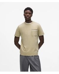 KARL LAGERFELD - Ikon Stripe Pocket T-Shirt - Lyst