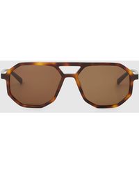 KARL LAGERFELD - Slim Navigator Sunglasses - Lyst