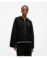 KARL LAGERFELD - Rue St-Guillaume Zip-Up Hoodie - Lyst