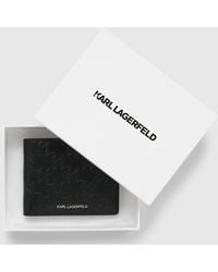 KARL LAGERFELD - K/Monogram Perforated Wallet - Lyst