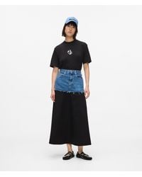 KL Jeans - Denim Panel Maxi Skirt, Multicoloured - Lyst