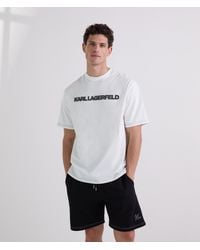 KARL LAGERFELD - Contrast Stitch T-Shirt - Lyst