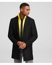 karl lagerfeld classic hooded puffa jacket