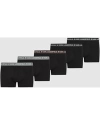 KARL LAGERFELD - Contrast Waistband Trunks – 5-Pack - Lyst