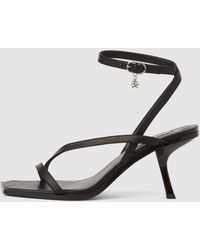 KARL LAGERFELD - Karmel Heeled Ankle Strap Sandals - Lyst