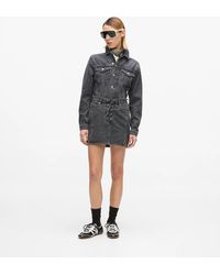 KL Jeans - Denim Lace-Up Mini Skirt - Lyst