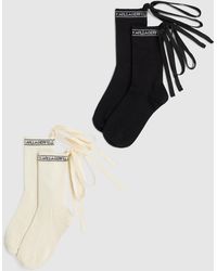 KARL LAGERFELD - Logo Lace-Up Socks – 2-Pack - Lyst