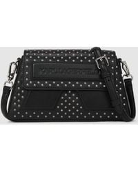 Karl Lagerfeld - Ikon K Umhängetasche Mit Nieten - Lyst