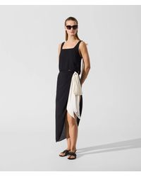 KARL LAGERFELD - Signature Bow Pareo - Lyst