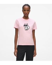 KARL LAGERFELD - Ikon Choupette T-Shirt - Lyst