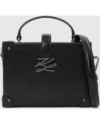 KARL LAGERFELD - K/Autograph Drop Small Leather Trunk Bag - Lyst