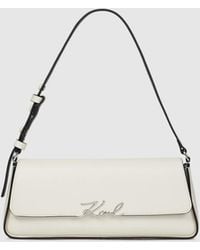 KARL LAGERFELD - K/Signature Elongated Shoulder Bag - Lyst