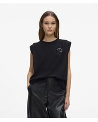 KARL LAGERFELD - Rue St-Guillaume Oversized Tank Top - Lyst