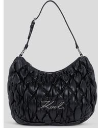 Karl Lagerfeld - K/Signature Kuilt Hobo-Tasche, Frau, Größe - Lyst