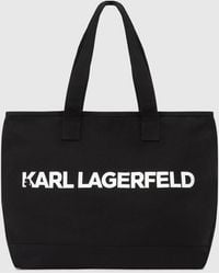 KARL LAGERFELD - Logo Extra Large Tote Bag - Lyst