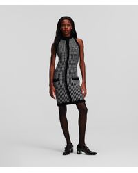 Karl Lagerfeld - Bouclé Knit Dress - Lyst