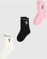 KARL LAGERFELD - Ikon Socks – 3-Pack - Lyst