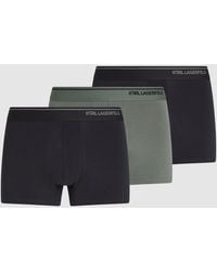 KARL LAGERFELD - Ikon Boxershorts – 3Er-Set, Herren, Größe - Lyst