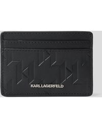 KARL LAGERFELD - K/Loom Leather Cardholder - Lyst