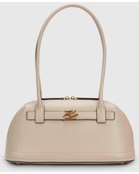 KARL LAGERFELD - K/Autograph Medium Bowling Bag - Lyst