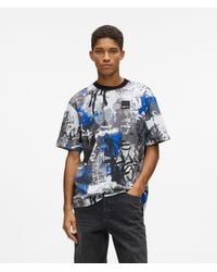 KL Jeans - All-Over Paint-Effect T-Shirt, Multicoloured - Lyst