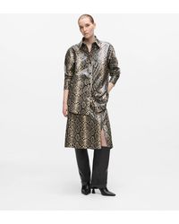 KARL LAGERFELD - Faux-Python Midi Skirt - Lyst