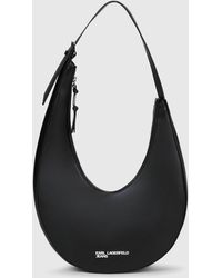 KL Jeans - Rounded Leather Hobo Bag - Lyst