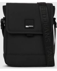 KL Jeans - Coated Technical-Leather Reporter Bag - Lyst