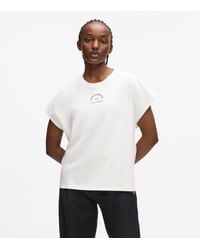 Karl Lagerfeld - Rue St-Guillaume T-Shirt Mit Glitzer, Damen, Größe - Lyst
